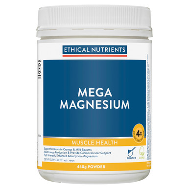 Ethische voedingsstoffen Mega Magnesium Poeder verpakking