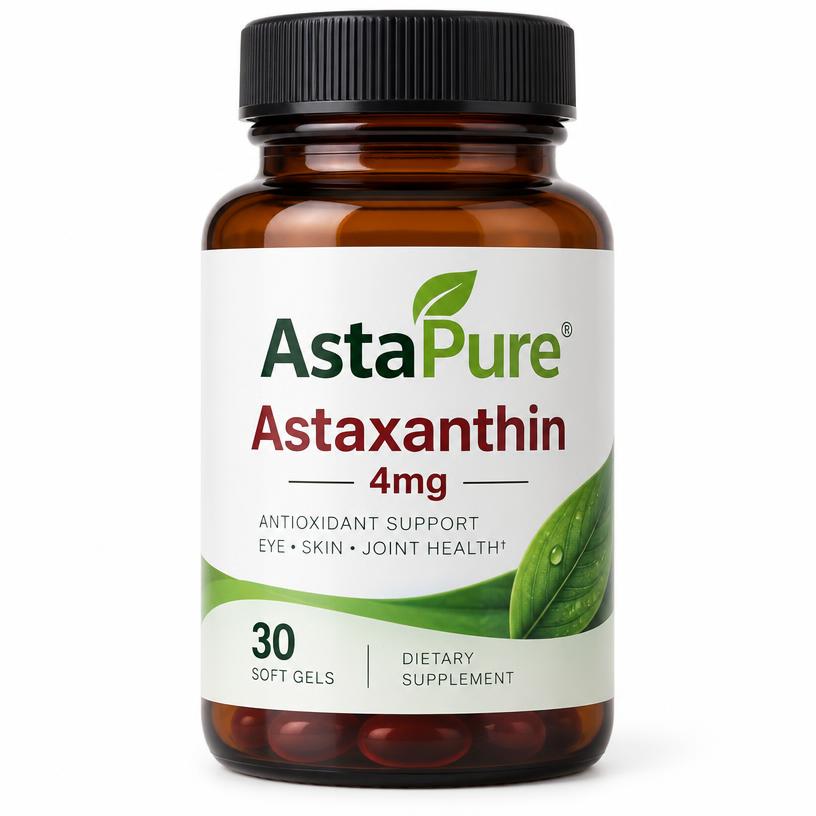 AstaPure Astaxanthine 4 mg fles