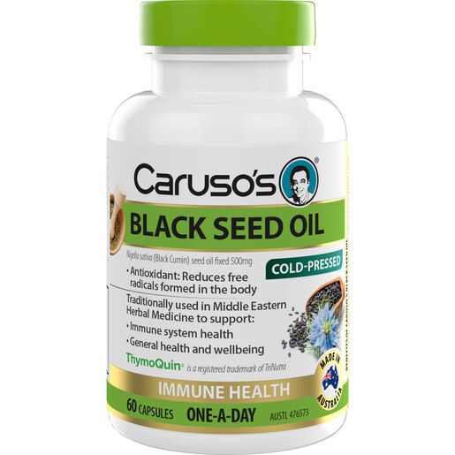 Caruso's Black Seed Oil 500 verpakking
