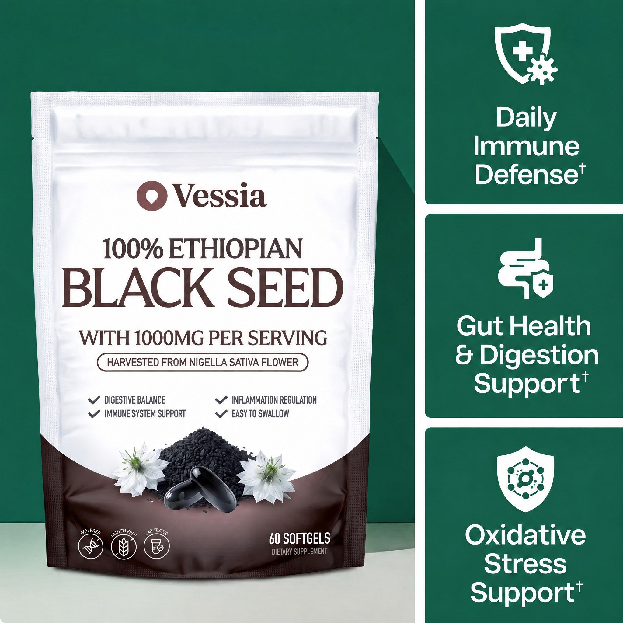Vessia Black Seed Oil verpakking