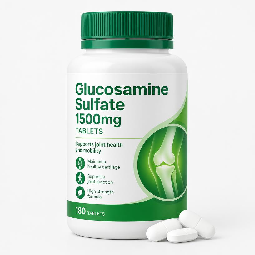 Eigen Glucosamine Sulfate 1500mg verpakking van de natuur
