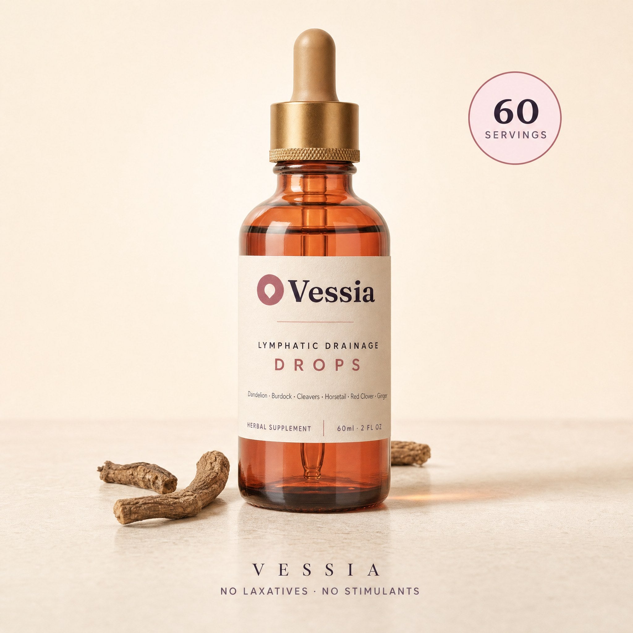 Vessia Lymphatic Drainage Drops fles